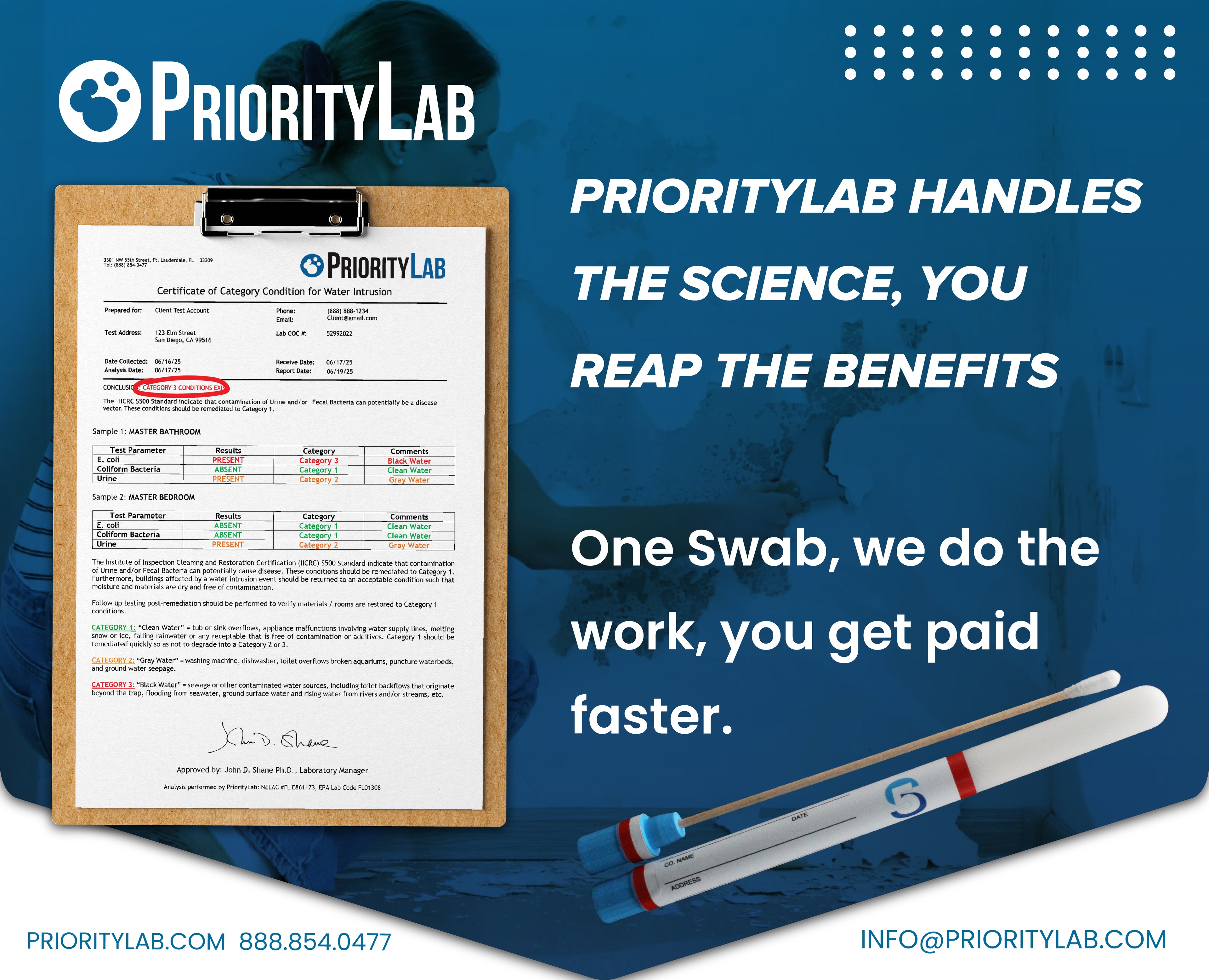 Category Determination Swab
