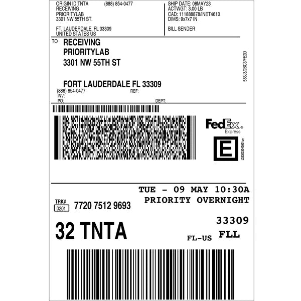 FedEX - Pre-Paid Return Shipping - For FHA/VA Water Testing Kit Only!